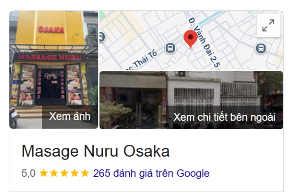 Đánh giá của khách hàng về Massage Nuru OSAKA Xuân Đỉnh