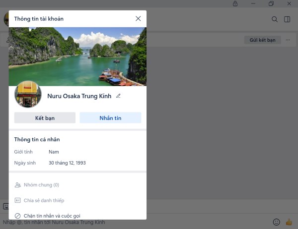 Nhắn tin đặt lịch qua Zalo