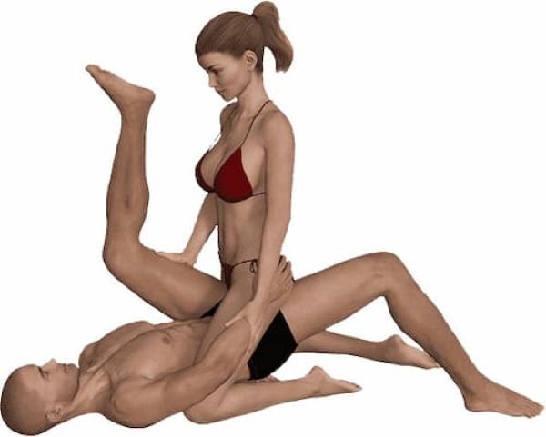 Tư thế Scissored Cowgirl (Cái kéo)