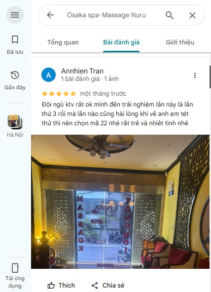 Được khách hàng đánh giá cao trên Google Maps